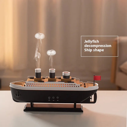 Retro Ship Ultrasonic Aroma Diffuser Humidifier