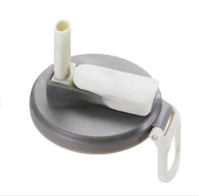 Soda Can Lid with Straw