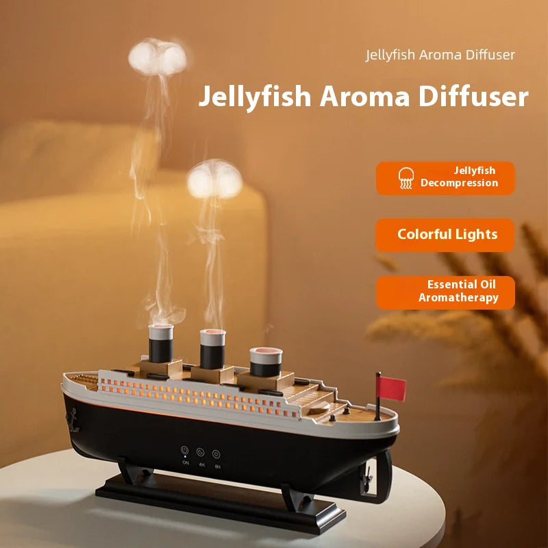 Retro Ship Ultrasonic Aroma Diffuser Humidifier