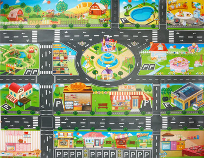 Play Mat with Vehicles & Traffic Signs