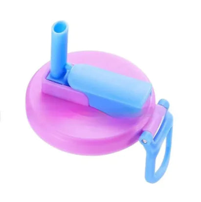 Soda Can Lid with Straw