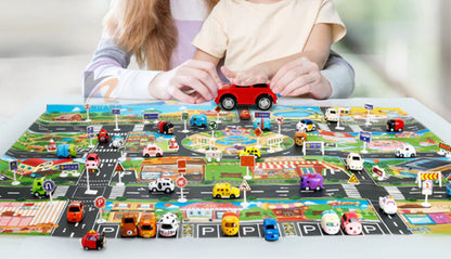 Play Mat with Vehicles & Traffic Signs