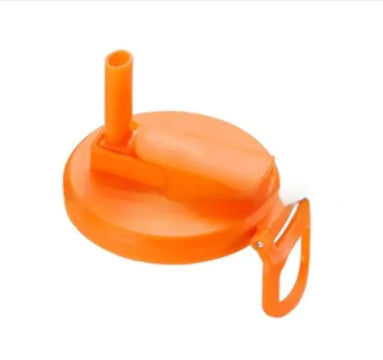 Soda Can Lid with Straw