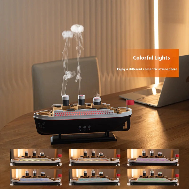 Retro Ship Ultrasonic Aroma Diffuser Humidifier