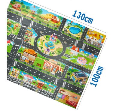 Play Mat with Vehicles & Traffic Signs