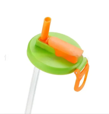 Soda Can Lid with Straw