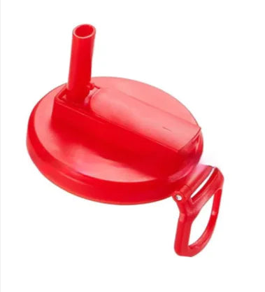 Soda Can Lid with Straw