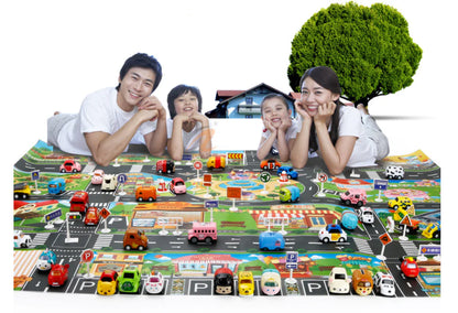 Play Mat with Vehicles & Traffic Signs